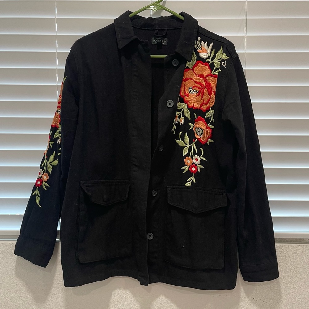 TOPSHOP black jean jacket